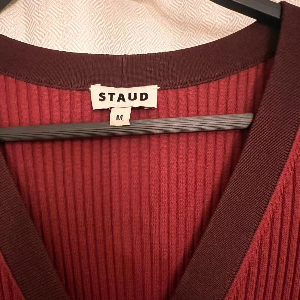 STAUD Shoko Rib-knit Sweaterdress (Syrah Blend) - Picture 5 of 8